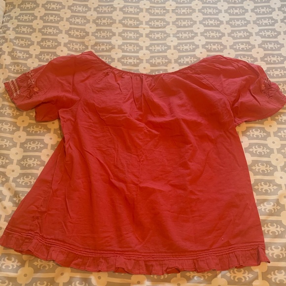 American Eagle Outfitters Pink Embroidered Top - Picture 4 of 4